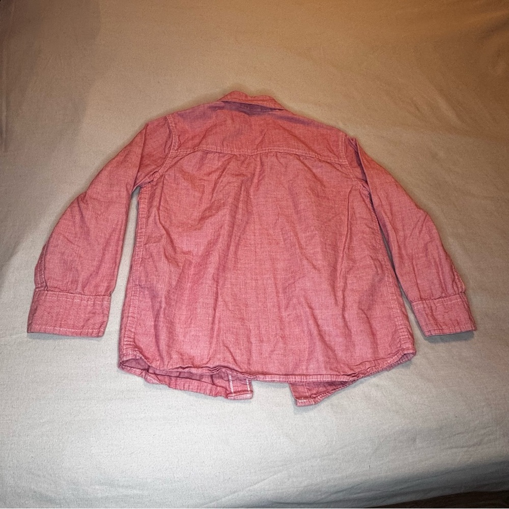 abercrombie kids Red Button-Down Shirt — Long Sleeve - Picture 5 of 8